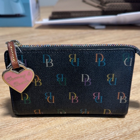 Dooney & Bourke Multicolor Logo Wristlet - Picture 3 of 3